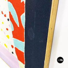 Load image into Gallery viewer, Abstract painting in colored fabric, 1980s