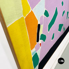 Load image into Gallery viewer, Abstract painting in colored fabric, 1980s