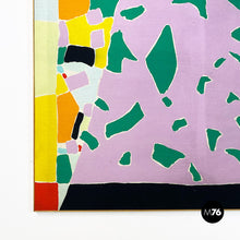 Load image into Gallery viewer, Abstract painting in colored fabric, 1980s