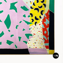 Load image into Gallery viewer, Abstract painting in colored fabric, 1980s