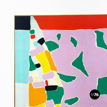 Load image into Gallery viewer, Abstract painting in colored fabric, 1980s