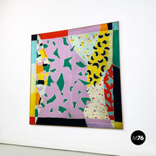 Load image into Gallery viewer, Abstract painting in colored fabric, 1980s