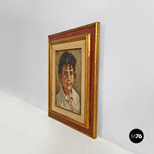 画像をギャラリービューアに読み込む, Tempera colors painting with a baby by G. Colonello, 1900s