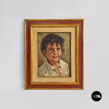 画像をギャラリービューアに読み込む, Tempera colors painting with a baby by G. Colonello, 1900s