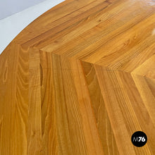 画像をギャラリービューアに読み込む, Round wooden dining table La Rotonda by Mario Bellini for Cassina, 1980s