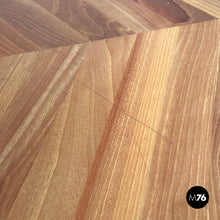 画像をギャラリービューアに読み込む, Round wooden dining table La Rotonda by Mario Bellini for Cassina, 1980s