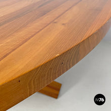 画像をギャラリービューアに読み込む, Round wooden dining table La Rotonda by Mario Bellini for Cassina, 1980s
