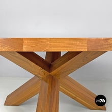 画像をギャラリービューアに読み込む, Round wooden dining table La Rotonda by Mario Bellini for Cassina, 1980s