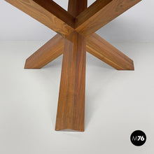 画像をギャラリービューアに読み込む, Round wooden dining table La Rotonda by Mario Bellini for Cassina, 1980s