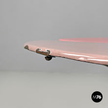 Load image into Gallery viewer, Pink lilac and yellow enamel wrought iron coffee table, 1950s