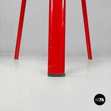画像をギャラリービューアに読み込む, Red and white metal chair, 1980s