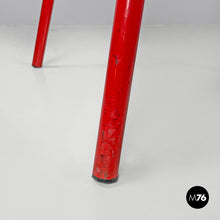 画像をギャラリービューアに読み込む, Red and white metal chair, 1980s