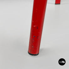 画像をギャラリービューアに読み込む, Red and white metal chair, 1980s