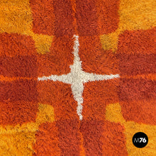 画像をギャラリービューアに読み込む, Round carpet Rya by Højer Eksport Wilton, 1970s