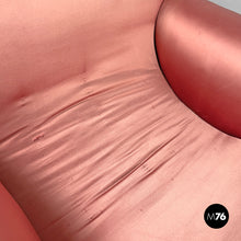 Charger l'image dans la galerie, Chaise longue in pink satin and golden wood, 1800s