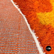 画像をギャラリービューアに読み込む, Round carpet Rya by Højer Eksport Wilton, 1970s