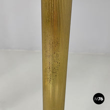 画像をギャラリービューアに読み込む, Round floor lamps in white fabric and brass by Lam Bologna, 1960s