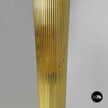 画像をギャラリービューアに読み込む, Round floor lamps in white fabric and brass by Lam Bologna, 1960s