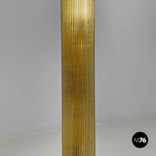画像をギャラリービューアに読み込む, Round floor lamps in white fabric and brass by Lam Bologna, 1960s