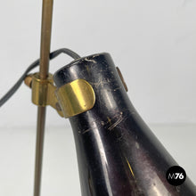 Carica l'immagine nel visualizzatore di Gallery, Brass and onyx table lamps LTA1 Sasso by Luigi Caccia Dominioni for Azucena, 1950