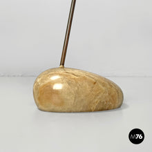 Carica l'immagine nel visualizzatore di Gallery, Brass and onyx table lamps LTA1 Sasso by Luigi Caccia Dominioni for Azucena, 1950