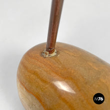 Carica l'immagine nel visualizzatore di Gallery, Brass and onyx table lamps LTA1 Sasso by Luigi Caccia Dominioni for Azucena, 1950