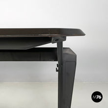 将图片加载到图库查看器,Black metal and laminate desk Arco by BBPR for Olivetti, 1960s