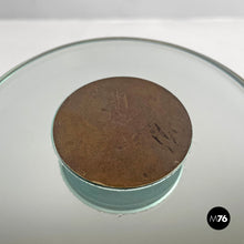 画像をギャラリービューアに読み込む, Coffee table in brass and glass by Luciano Frigerio for Frigerio, 1980s