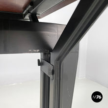 将图片加载到图库查看器,Black metal and laminate desk Arco by BBPR for Olivetti, 1960s