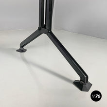 将图片加载到图库查看器,Black metal and laminate desk Arco by BBPR for Olivetti, 1960s