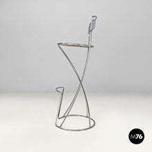 Load image into Gallery viewer, Chromed metal stool, 2000s