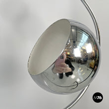 画像をギャラリービューアに読み込む, Atom shaped ceiling lamp in chromed metal, 1970s