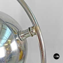 画像をギャラリービューアに読み込む, Atom shaped ceiling lamp in chromed metal, 1970s