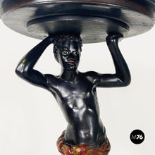 画像をギャラリービューアに読み込む, Ebonized wood Moor statue, end of 1800s