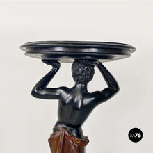 画像をギャラリービューアに読み込む, Ebonized wood Moor statue, end of 1800s