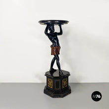 画像をギャラリービューアに読み込む, Ebonized wood Moor statue, end of 1800s