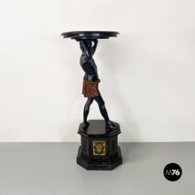画像をギャラリービューアに読み込む, Ebonized wood Moor statue, end of 1800s