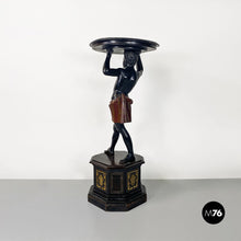 画像をギャラリービューアに読み込む, Ebonized wood Moor statue, end of 1800s