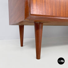 画像をギャラリービューアに読み込む, Wooden sideboard with brass handles, 1960s