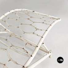 Carica l'immagine nel visualizzatore di Gallery, White iron garden deck-chair or chaise longue, 1960s