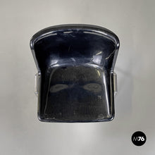 将图片加载到图库查看器,Black chairs Modus SM 203 by Osvaldo Borsani for Tecno, 1980s