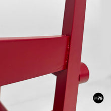 将图片加载到图库查看器,Burgundy wooden chair, 1980s