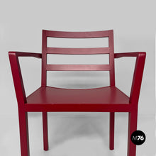 将图片加载到图库查看器,Burgundy wooden chair, 1980s