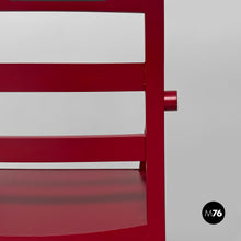 将图片加载到图库查看器,Burgundy wooden chair, 1980s