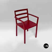 将图片加载到图库查看器,Burgundy wooden chair, 1980s