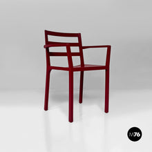 将图片加载到图库查看器,Burgundy wooden chair, 1980s