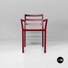将图片加载到图库查看器,Burgundy wooden chair, 1980s