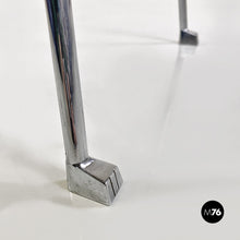 画像をギャラリービューアに読み込む, Steel and black leather chair by Alessandro Mendini for Zabro, 1980s