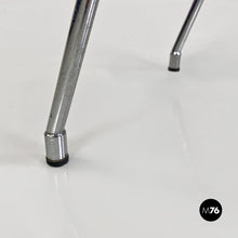 画像をギャラリービューアに読み込む, Steel and black leather chair by Alessandro Mendini for Zabro, 1980s