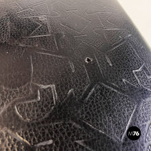 画像をギャラリービューアに読み込む, Steel and black leather chair by Alessandro Mendini for Zabro, 1980s